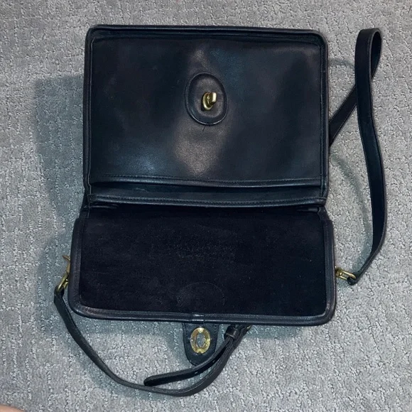 Coach Black Leather Crossbody Bag - Picture 5 of 8